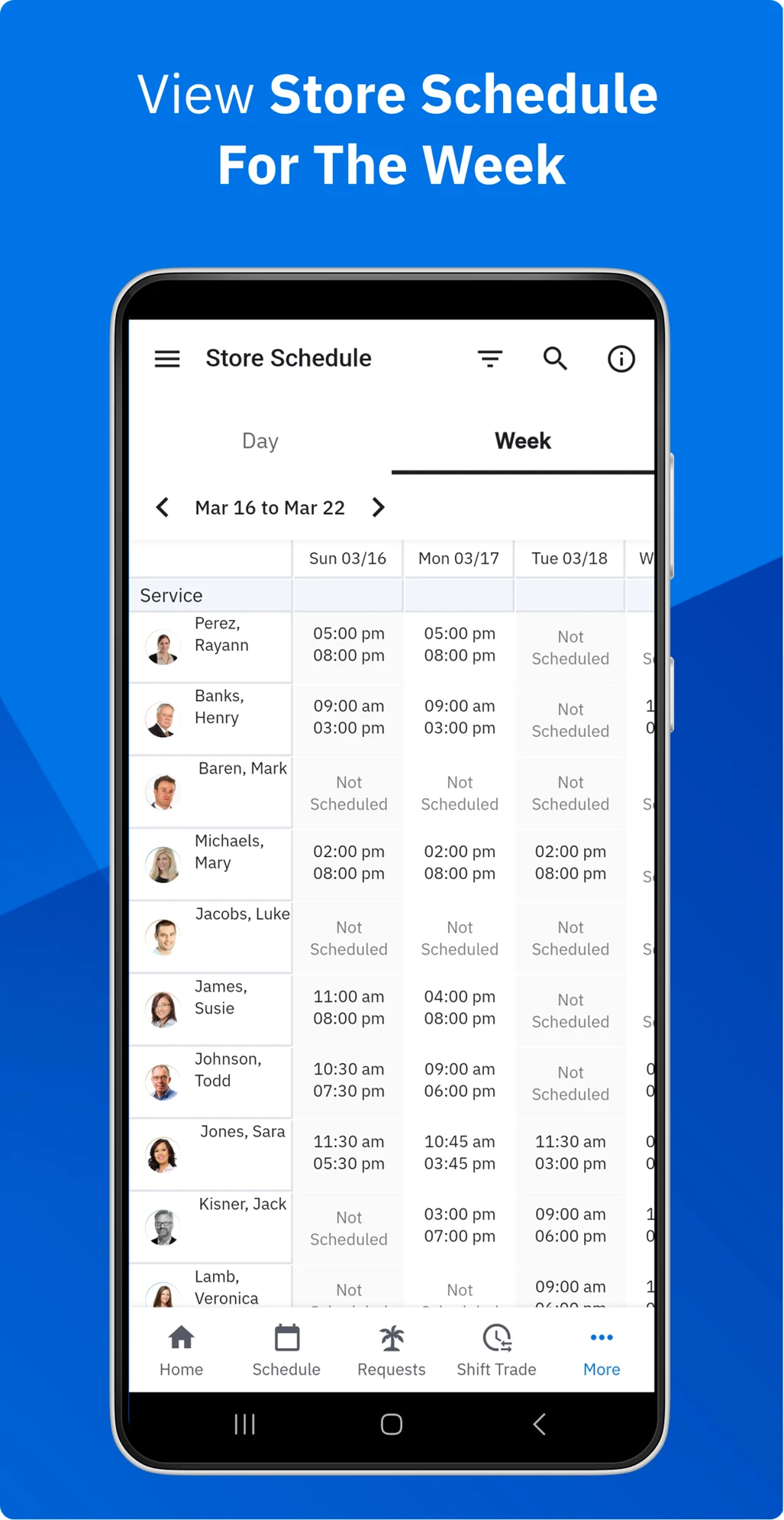 Workcloud Shift screenshot