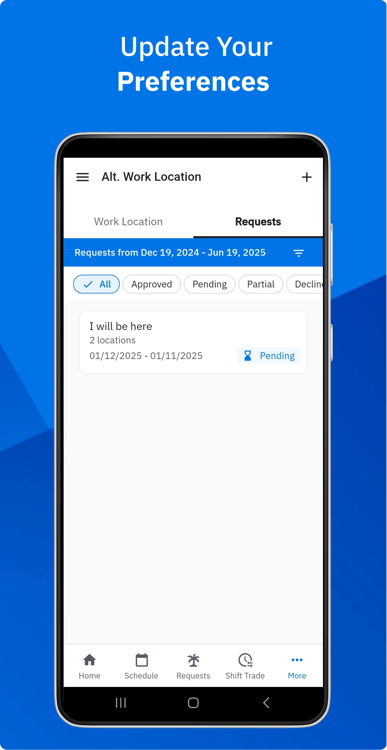 Workcloud Shift screenshot