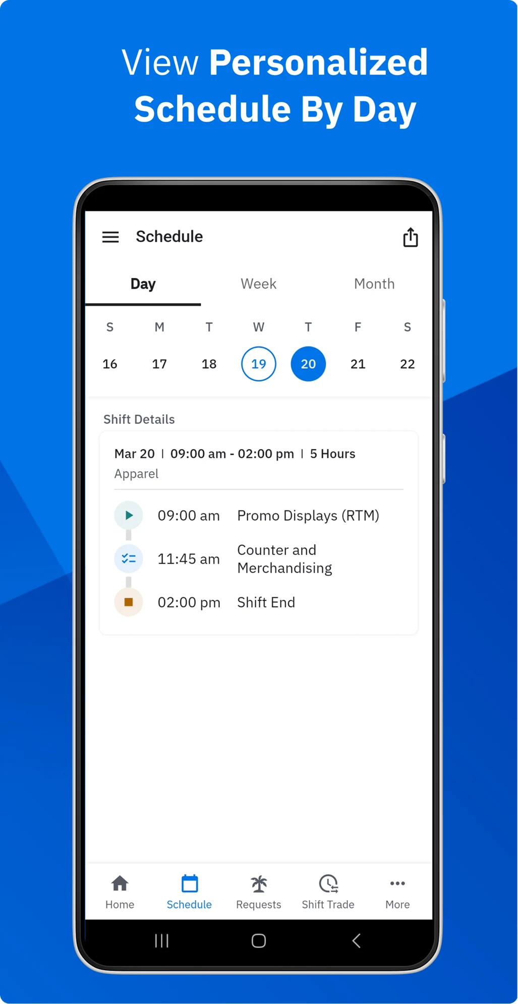 Workcloud Shift screenshot